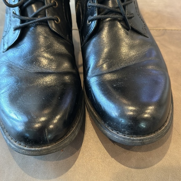 Joe’s Jeans Mitch Black Leather & Textile Combat High-Top Lace-Up Boots Size 9 - Picture 10 of 16